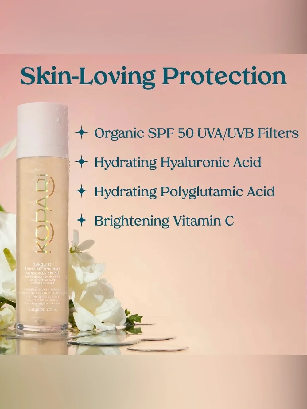 Kopari Sunglaze Sheer Setting Mist SPF 50
